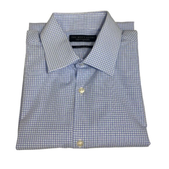 The men's store Long Sleeve Checked Button Down Shirt - Regular Fit - Neck 15 - Picture 6 of 11